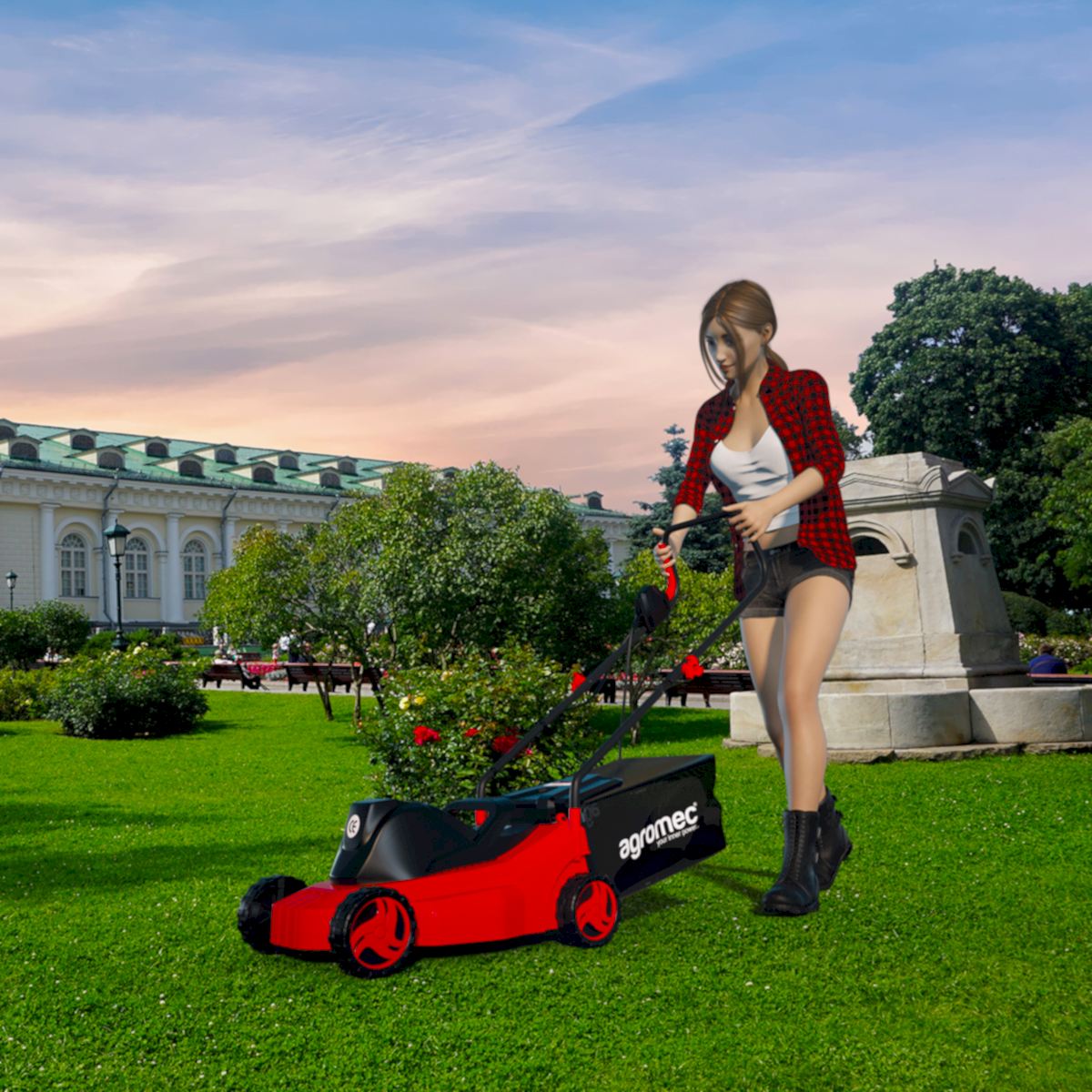 AG-12CEM - Elektrikli Çim Biçme