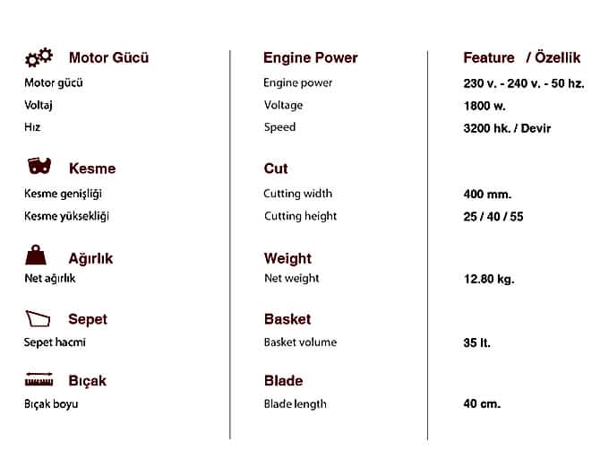 AG-18CEM Teknik Özellikleri